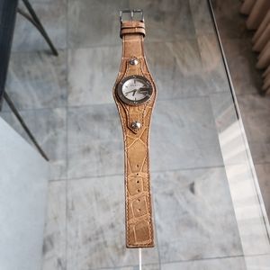 GUCCI Fashion Watch Genuine Alligator Band